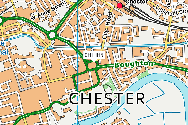 CH1 1HN map - OS VectorMap District (Ordnance Survey)