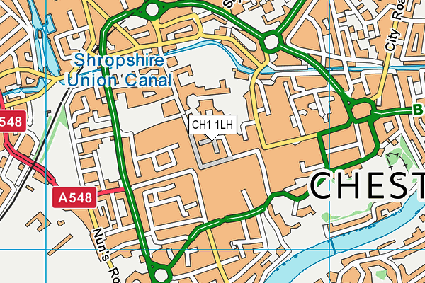 CH1 1LH map - OS VectorMap District (Ordnance Survey) CH1 1LH map - OS VectorMap District (Ordnance Survey)