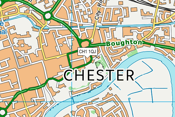 CH1 1QJ map - OS VectorMap District (Ordnance Survey) CH1 1QJ map - OS VectorMap District (Ordnance Survey)