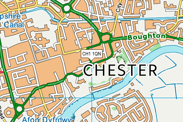 CH1 1QN map - OS VectorMap District (Ordnance Survey)