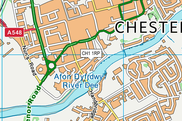 CH1 1RP map - OS VectorMap District (Ordnance Survey)
