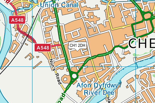 CH1 2DH map - OS VectorMap District (Ordnance Survey) CH1 2DH map - OS VectorMap District (Ordnance Survey)