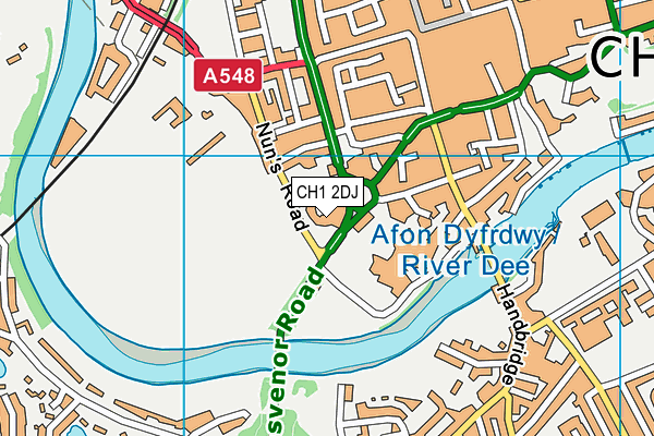 CH1 2DJ map - OS VectorMap District (Ordnance Survey) CH1 2DJ map - OS VectorMap District (Ordnance Survey)