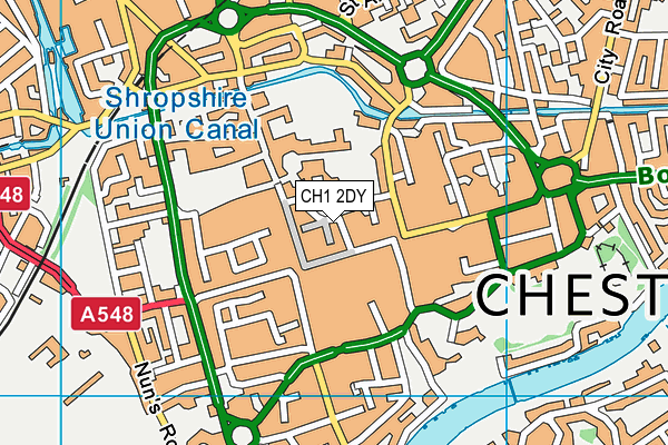 CH1 2DY map - OS VectorMap District (Ordnance Survey) CH1 2DY map - OS VectorMap District (Ordnance Survey)