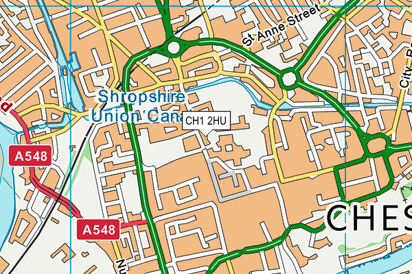 CH1 2HU map - OS VectorMap District (Ordnance Survey) CH1 2HU map - OS VectorMap District (Ordnance Survey)