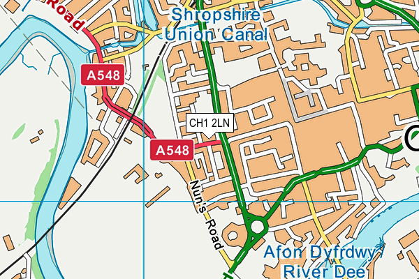 CH1 2LN map - OS VectorMap District (Ordnance Survey) CH1 2LN map - OS VectorMap District (Ordnance Survey)