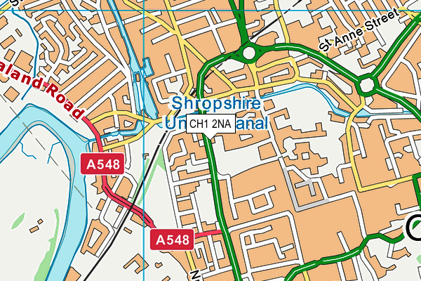 CH1 2NA map - OS VectorMap District (Ordnance Survey) CH1 2NA map - OS VectorMap District (Ordnance Survey)