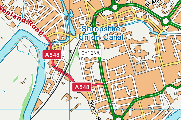 CH1 2NR map - OS VectorMap District (Ordnance Survey) CH1 2NR map - OS VectorMap District (Ordnance Survey)