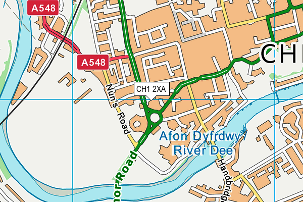 CH1 2XA map - OS VectorMap District (Ordnance Survey) CH1 2XA map - OS VectorMap District (Ordnance Survey)