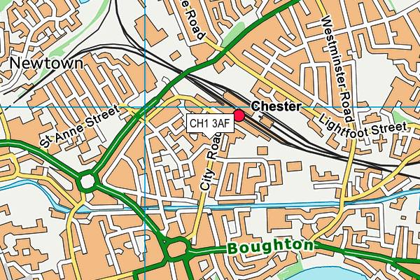CH1 3AF map - OS VectorMap District (Ordnance Survey) CH1 3AF map - OS VectorMap District (Ordnance Survey)