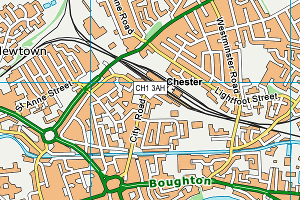 CH1 3AH map - OS VectorMap District (Ordnance Survey) CH1 3AH map - OS VectorMap District (Ordnance Survey)
