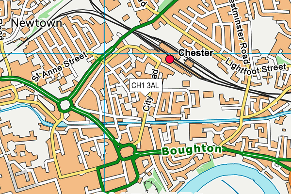 CH1 3AL map - OS VectorMap District (Ordnance Survey) CH1 3AL map - OS VectorMap District (Ordnance Survey)