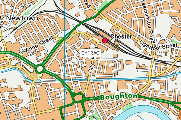 CH1 3AQ map - OS VectorMap District (Ordnance Survey) CH1 3AQ map - OS VectorMap District (Ordnance Survey)