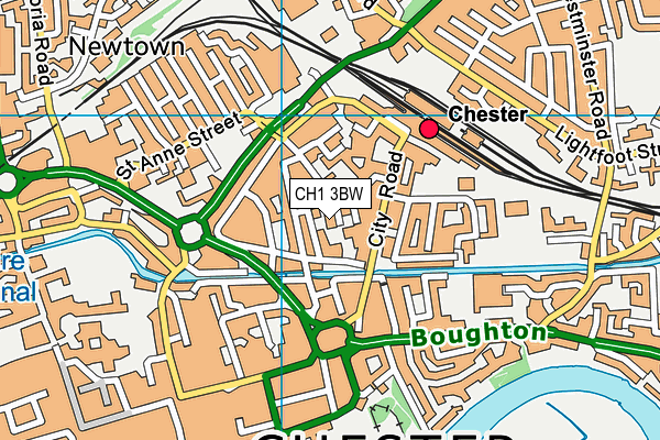 CH1 3BW map - OS VectorMap District (Ordnance Survey) CH1 3BW map - OS VectorMap District (Ordnance Survey)