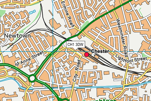 CH1 3DW map - OS VectorMap District (Ordnance Survey) CH1 3DW map - OS VectorMap District (Ordnance Survey)