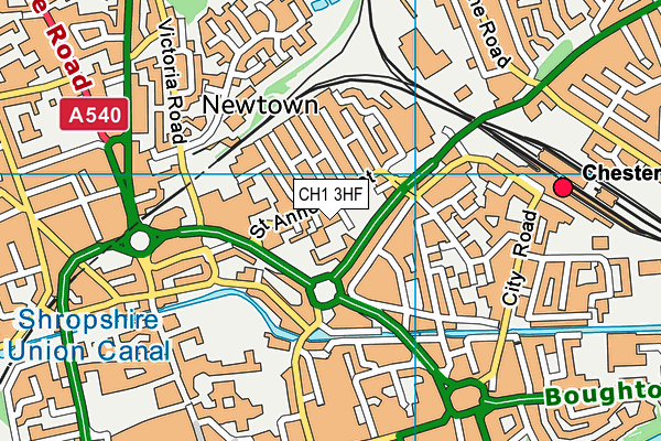 CH1 3HF map - OS VectorMap District (Ordnance Survey) CH1 3HF map - OS VectorMap District (Ordnance Survey)