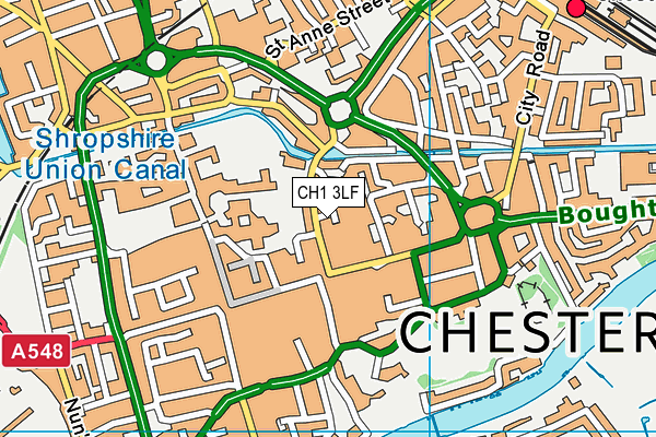 CH1 3LF map - OS VectorMap District (Ordnance Survey) CH1 3LF map - OS VectorMap District (Ordnance Survey)