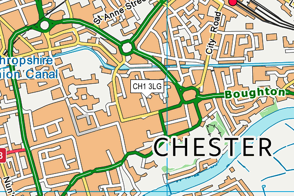 CH1 3LG map - OS VectorMap District (Ordnance Survey) CH1 3LG map - OS VectorMap District (Ordnance Survey)