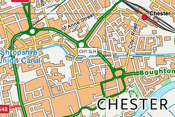 CH1 3LH map - OS VectorMap District (Ordnance Survey) CH1 3LH map - OS VectorMap District (Ordnance Survey)