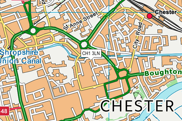 CH1 3LN map - OS VectorMap District (Ordnance Survey) CH1 3LN map - OS VectorMap District (Ordnance Survey)