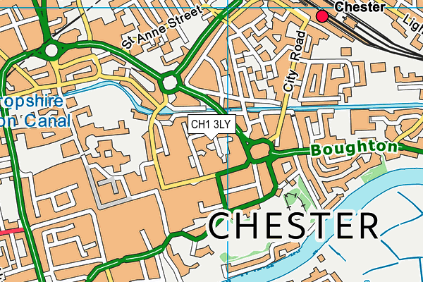 CH1 3LY map - OS VectorMap District (Ordnance Survey)