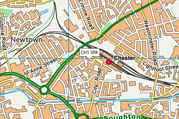 CH1 3PA map - OS VectorMap District (Ordnance Survey) CH1 3PA map - OS VectorMap District (Ordnance Survey)