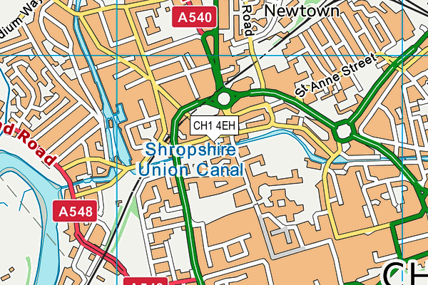 CH1 4EH map - OS VectorMap District (Ordnance Survey) CH1 4EH map - OS VectorMap District (Ordnance Survey)