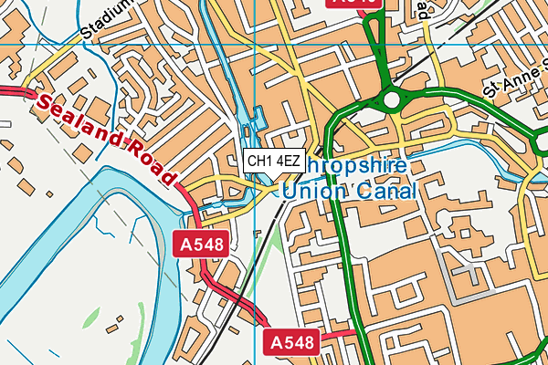 CH1 4EZ map - OS VectorMap District (Ordnance Survey) CH1 4EZ map - OS VectorMap District (Ordnance Survey)