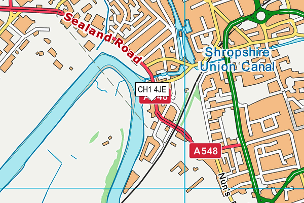 CH1 4JE map - OS VectorMap District (Ordnance Survey)