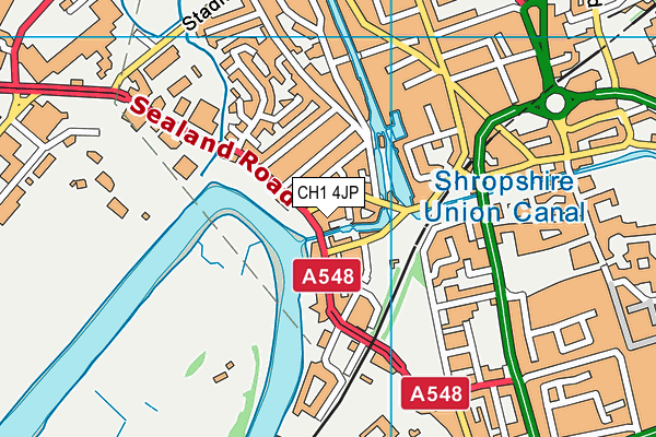 CH1 4JP map - OS VectorMap District (Ordnance Survey) CH1 4JP map - OS VectorMap District (Ordnance Survey)