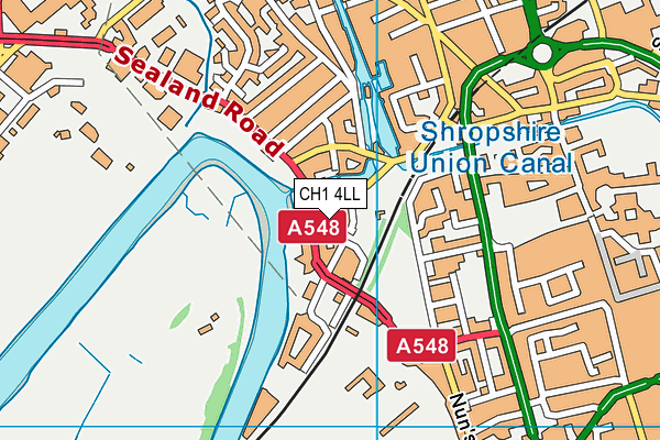 CH1 4LL map - OS VectorMap District (Ordnance Survey) CH1 4LL map - OS VectorMap District (Ordnance Survey)