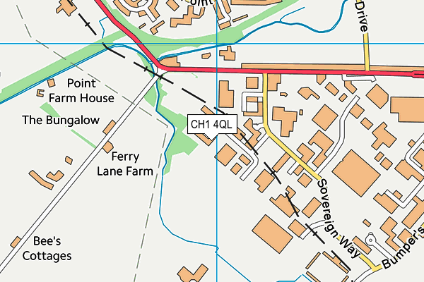 CH1 4QL map - OS VectorMap District (Ordnance Survey) CH1 4QL map - OS VectorMap District (Ordnance Survey)