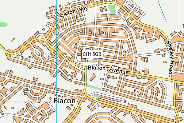 CH1 5GB map - OS VectorMap District (Ordnance Survey) CH1 5GB map - OS VectorMap District (Ordnance Survey)