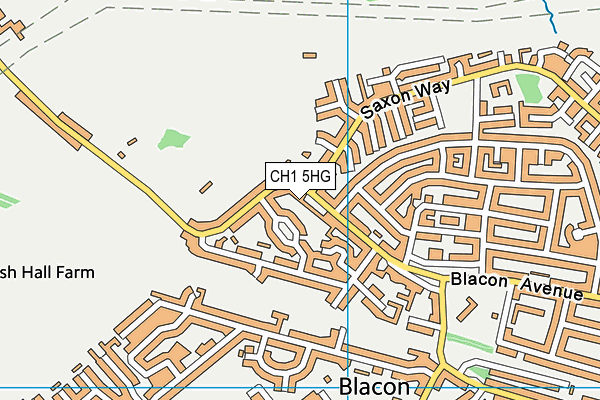 CH1 5HG map - OS VectorMap District (Ordnance Survey) CH1 5HG map - OS VectorMap District (Ordnance Survey)
