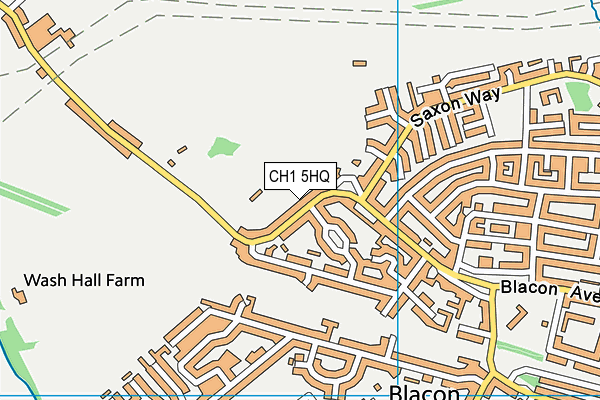 CH1 5HQ map - OS VectorMap District (Ordnance Survey) CH1 5HQ map - OS VectorMap District (Ordnance Survey)
