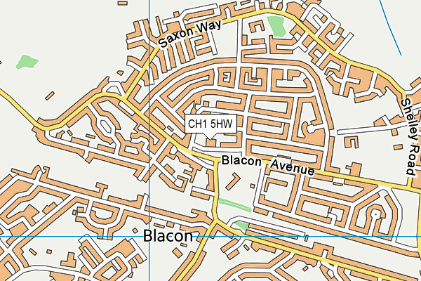 CH1 5HW map - OS VectorMap District (Ordnance Survey) CH1 5HW map - OS VectorMap District (Ordnance Survey)