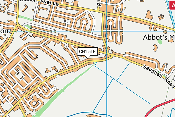 CH1 5LE map - OS VectorMap District (Ordnance Survey) CH1 5LE map - OS VectorMap District (Ordnance Survey)