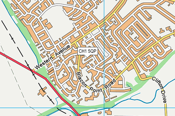 CH1 5QP map - OS VectorMap District (Ordnance Survey)