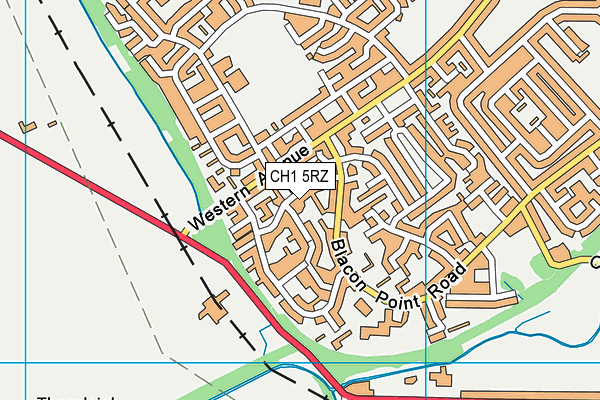CH1 5RZ map - OS VectorMap District (Ordnance Survey) CH1 5RZ map - OS VectorMap District (Ordnance Survey)