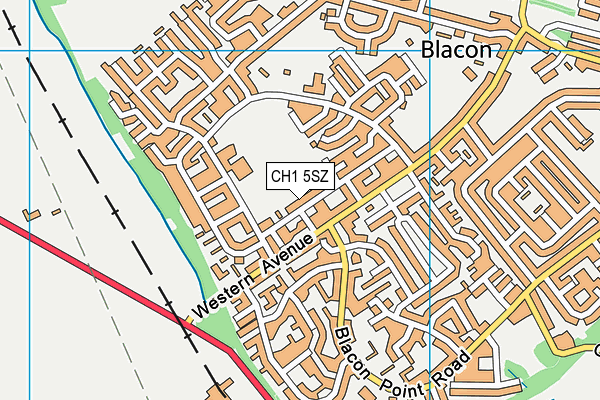 CH1 5SZ map - OS VectorMap District (Ordnance Survey) CH1 5SZ map - OS VectorMap District (Ordnance Survey)