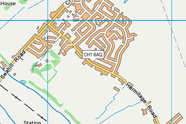 CH1 6AQ map - OS VectorMap District (Ordnance Survey) CH1 6AQ map - OS VectorMap District (Ordnance Survey)