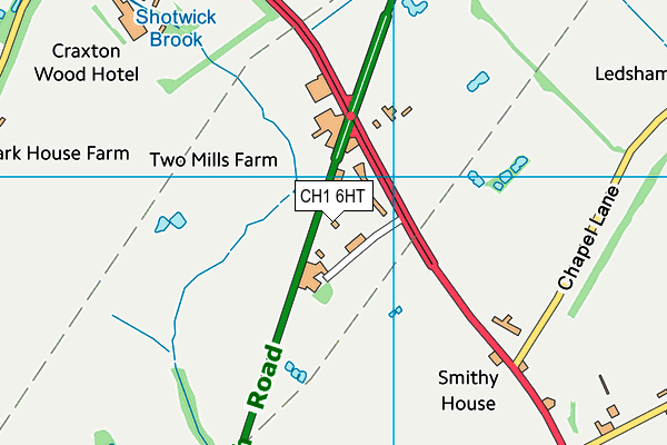 CH1 6HT map - OS VectorMap District (Ordnance Survey) CH1 6HT map - OS VectorMap District (Ordnance Survey)