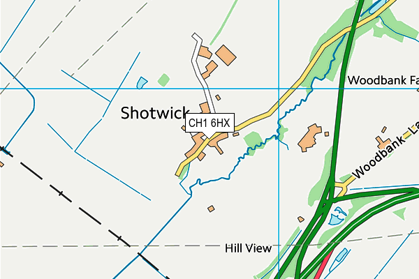 CH1 6HX map - OS VectorMap District (Ordnance Survey) CH1 6HX map - OS VectorMap District (Ordnance Survey)