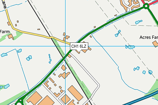 CH1 6LZ map - OS VectorMap District (Ordnance Survey) CH1 6LZ map - OS VectorMap District (Ordnance Survey)