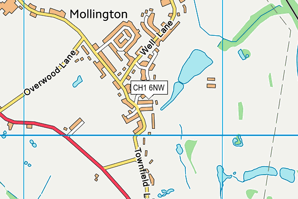 CH1 6NW map - OS VectorMap District (Ordnance Survey) CH1 6NW map - OS VectorMap District (Ordnance Survey)