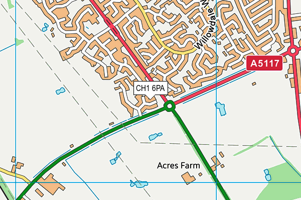 CH1 6PA map - OS VectorMap District (Ordnance Survey) CH1 6PA map - OS VectorMap District (Ordnance Survey)