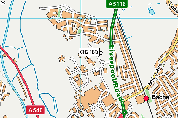 CH2 1BQ map - OS VectorMap District (Ordnance Survey) CH2 1BQ map - OS VectorMap District (Ordnance Survey)