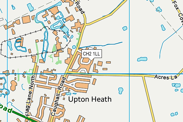 CH2 1LL map - OS VectorMap District (Ordnance Survey) CH2 1LL map - OS VectorMap District (Ordnance Survey)