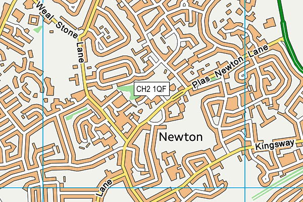CH2 1QF map - OS VectorMap District (Ordnance Survey) CH2 1QF map - OS VectorMap District (Ordnance Survey)
