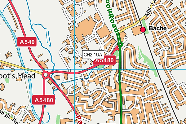 CH2 1UA map - OS VectorMap District (Ordnance Survey) CH2 1UA map - OS VectorMap District (Ordnance Survey)